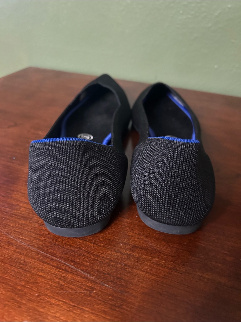 NWOT Rothy's Black The Point Women's Slip-On Pointed-Toe Flats Size 9.5 - Picture 5 of 9